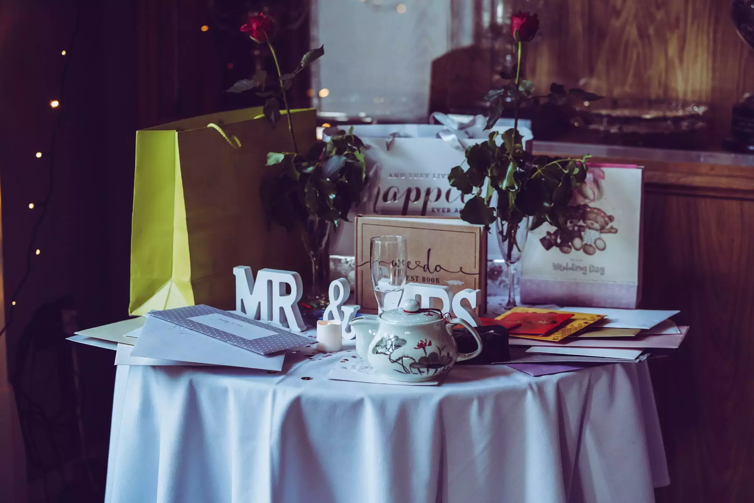 Kúpma - darceky na svadbu na stole