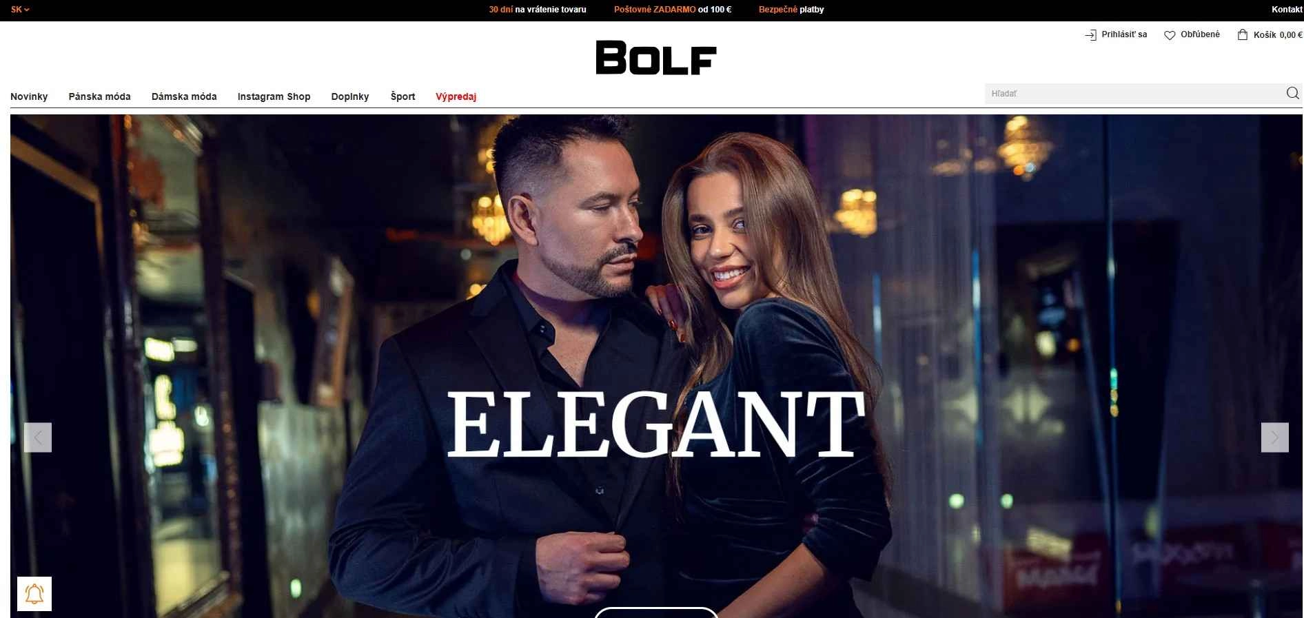 homepage Bolf dámska a pánska móda doplnky šport