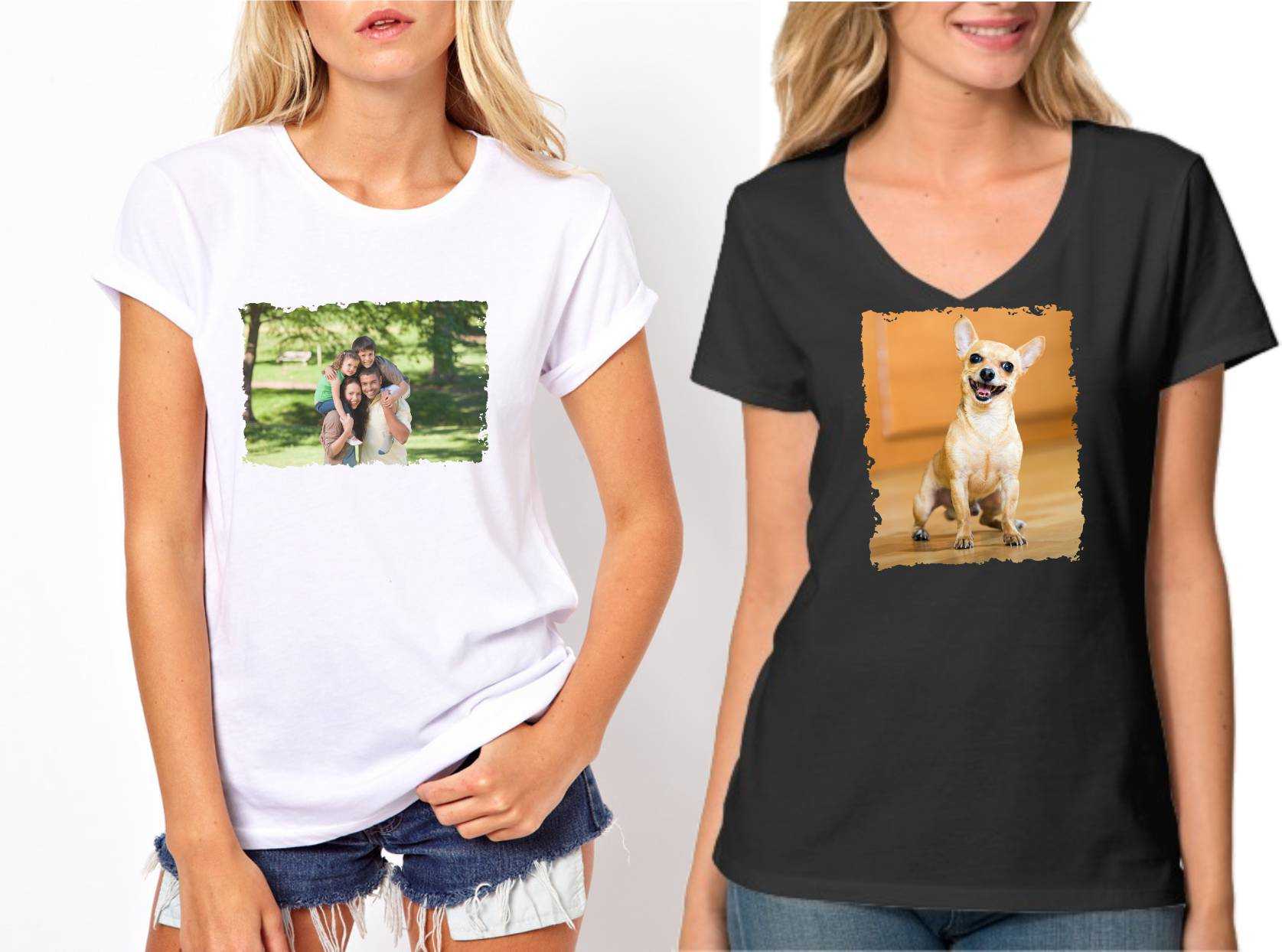 my shirt - dve zeny s trickami s obrazkom
