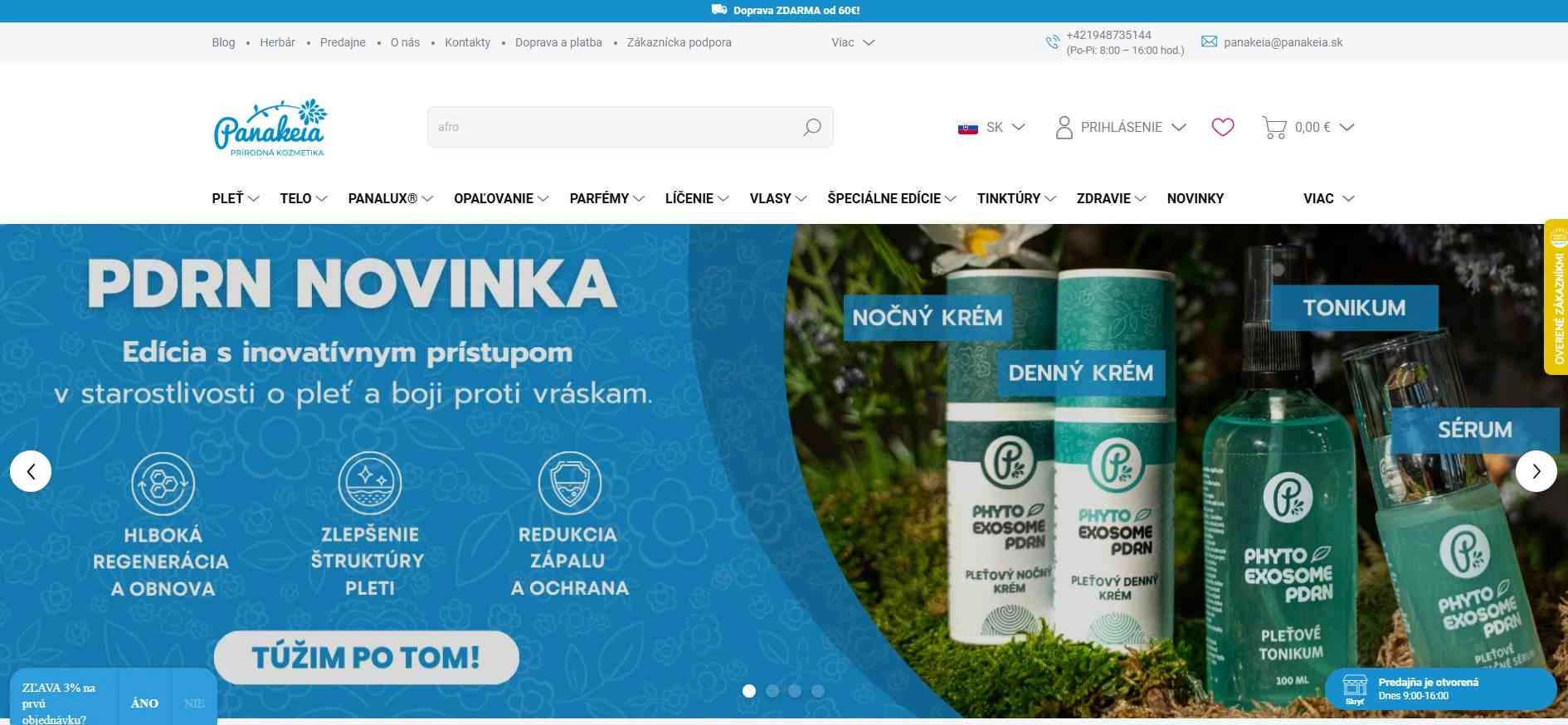 homepage Panakeia slovenská prírodná kozmetika