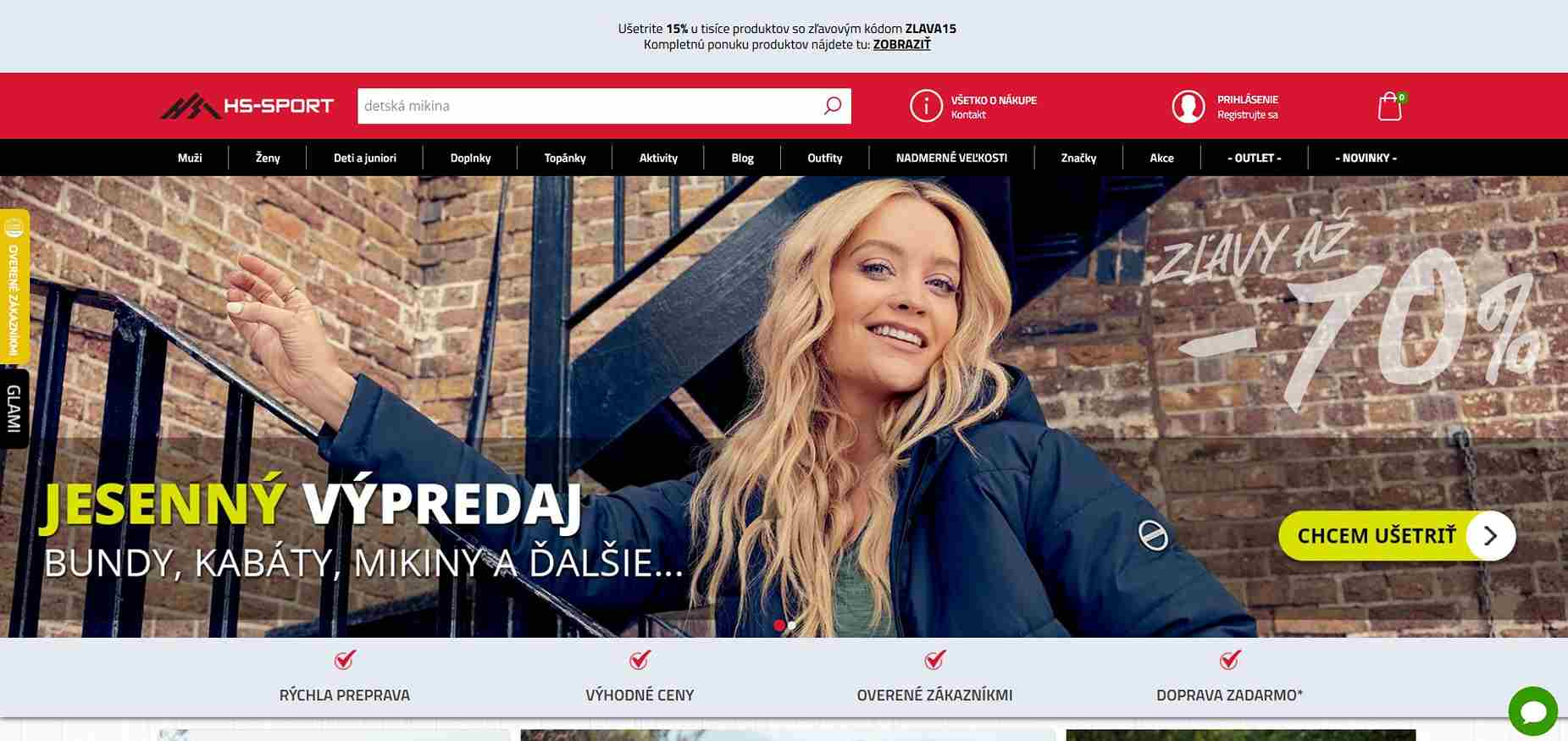 homepage HS-Sport bundy kabáty mikiny