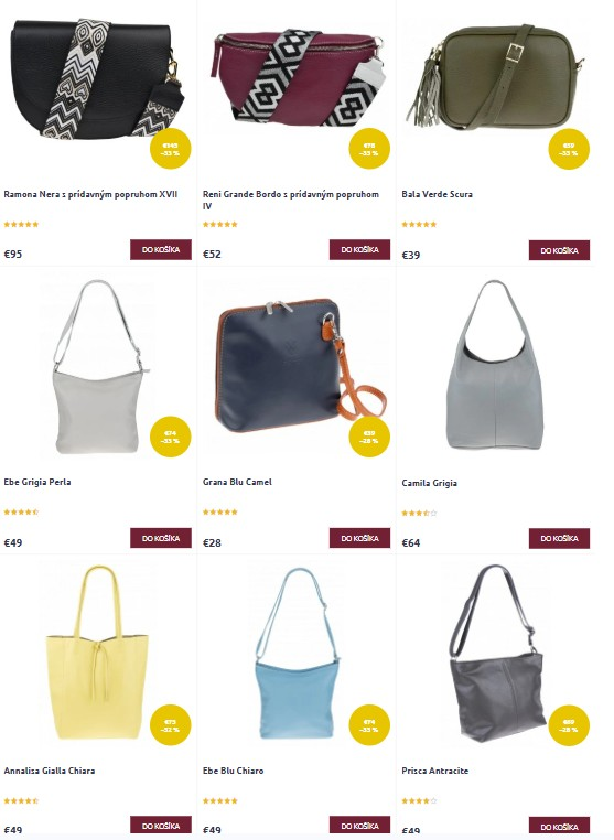 kožené kabelky z e-shopu Nová Kabelka