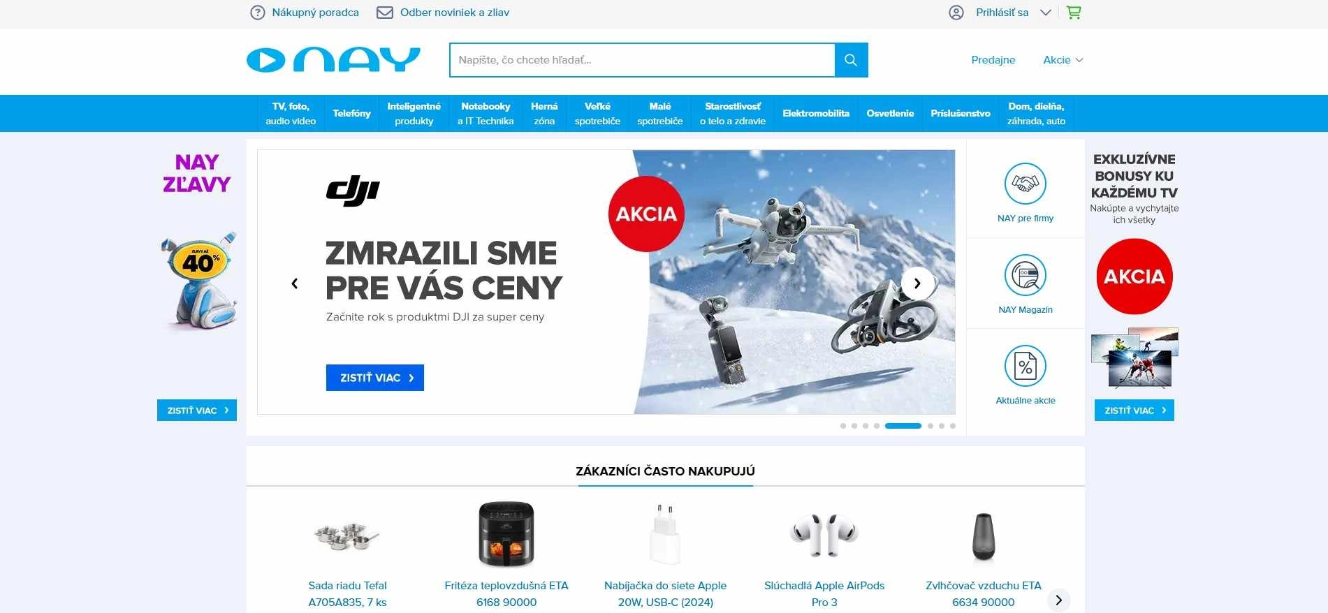 homepage Nay telefóny notebooky spotrebiče elektromobilita
