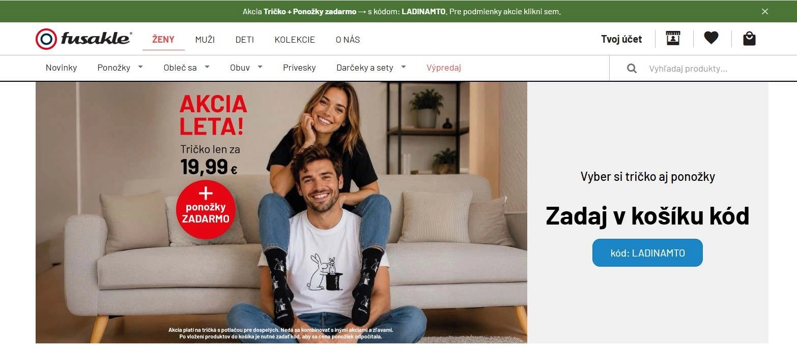 homepage Fusakle slovenské dizajnové ponožky