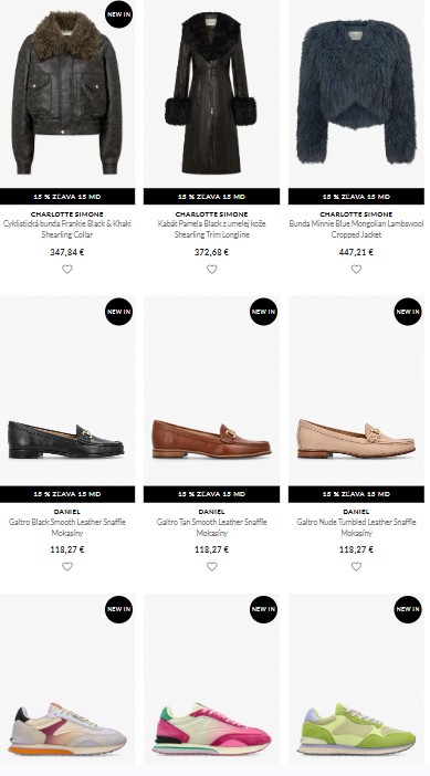 produkty z e-shopu Daniel Footwear