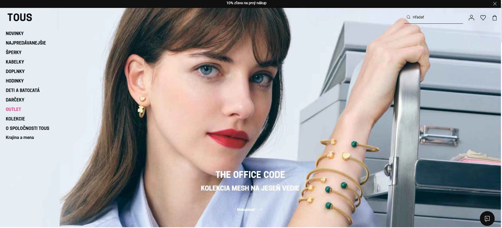 homepage Tous s ponukou šperkov do kancle