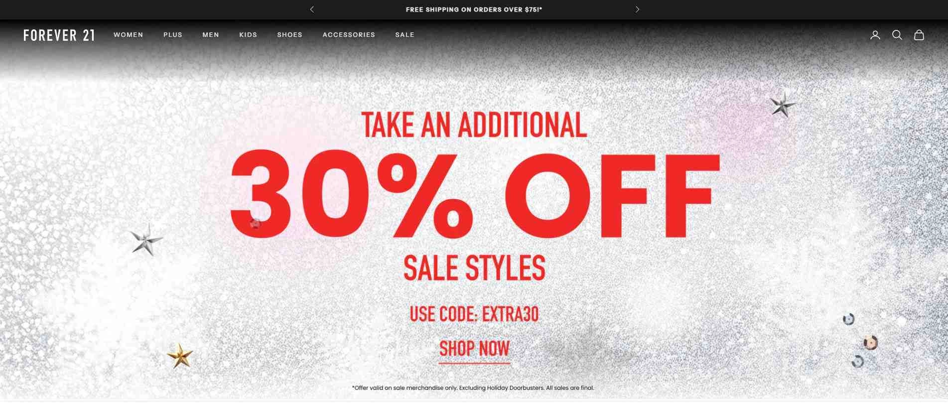 homepage Forever 21 móda pre ženy, mužov, deti, obuv, doplnky