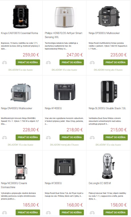 kuchynské spotrebiče z e-shopu Digital24