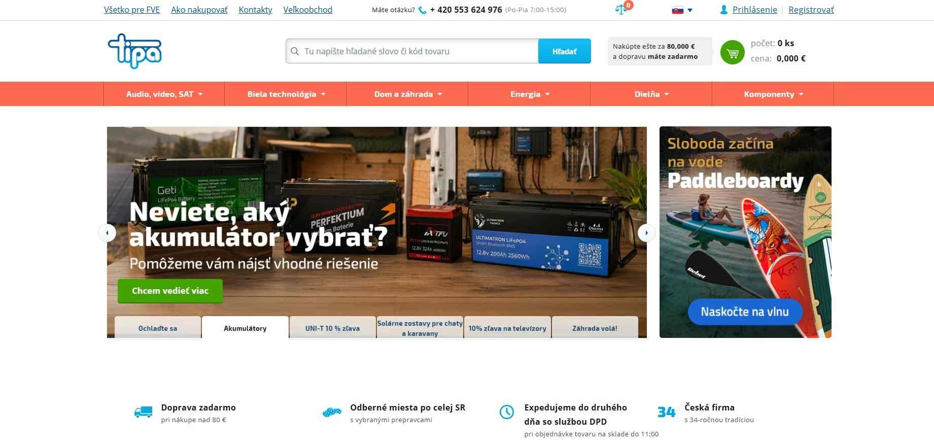 homepage Tipa audio biela technika dom a záhrada dielňa