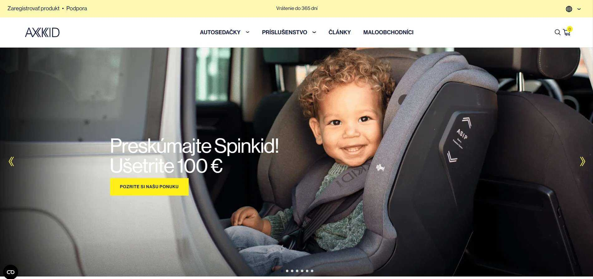 homepage Axkid dieťa v autosedačke Spinkid