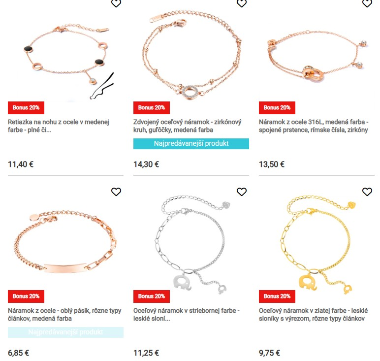 oceľové náramky z e-shopu Šperky-eshop