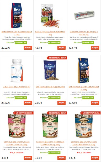 produkty pre psy z e-shopu Dobrá-miska