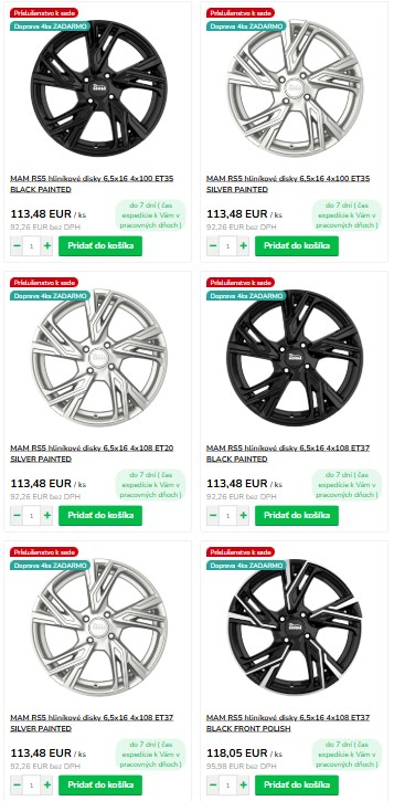 disky v e-shope CentrumKolies