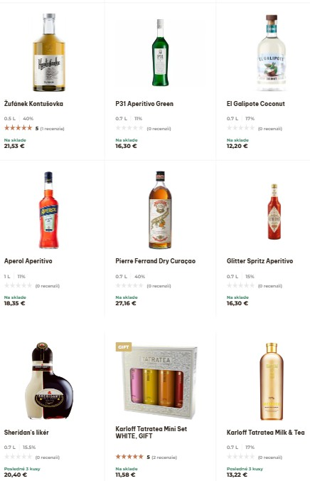 likéry z e-shopu Alko90