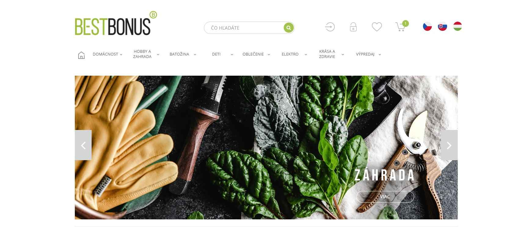 BestBonus - banner na záhradný sortiment