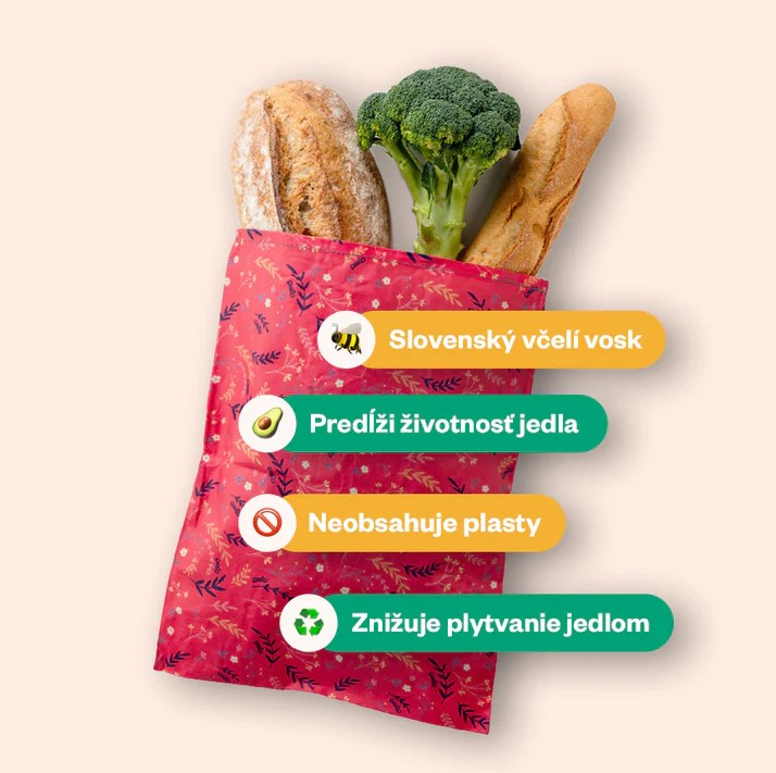 Voskový vak na jedlo so zoznamom výhod