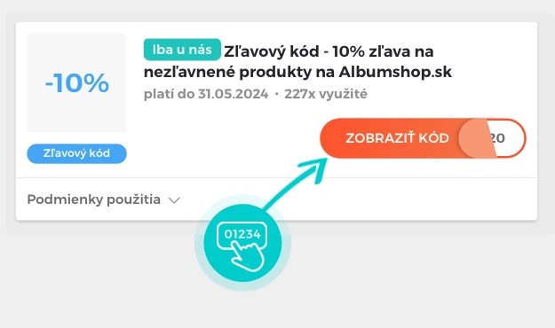 Ukážka zľavového kódu Albumshop.sk