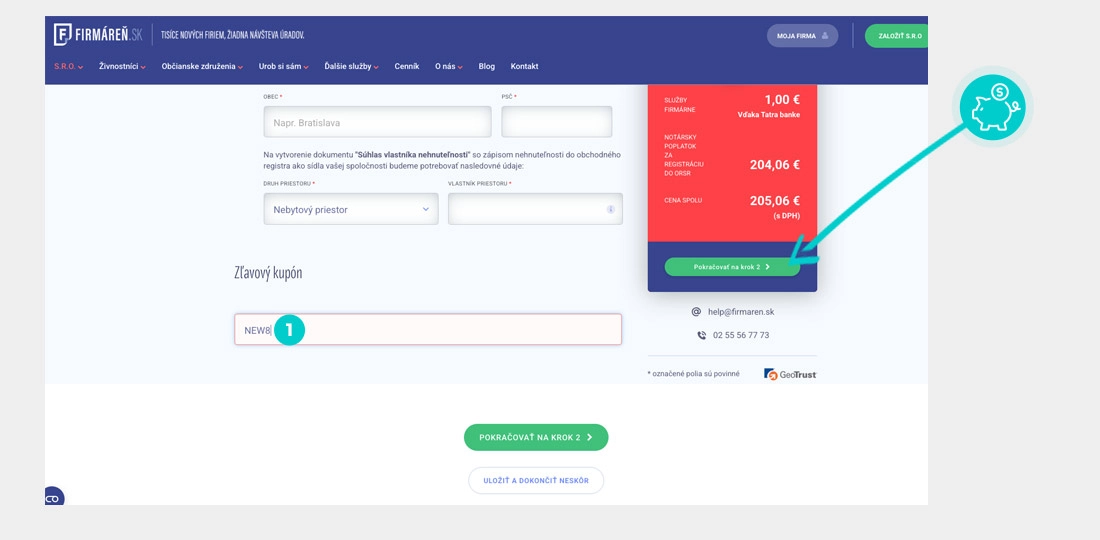 Návod ako uplatniť zľavový kód v košíku e-shopu Firmáreň
