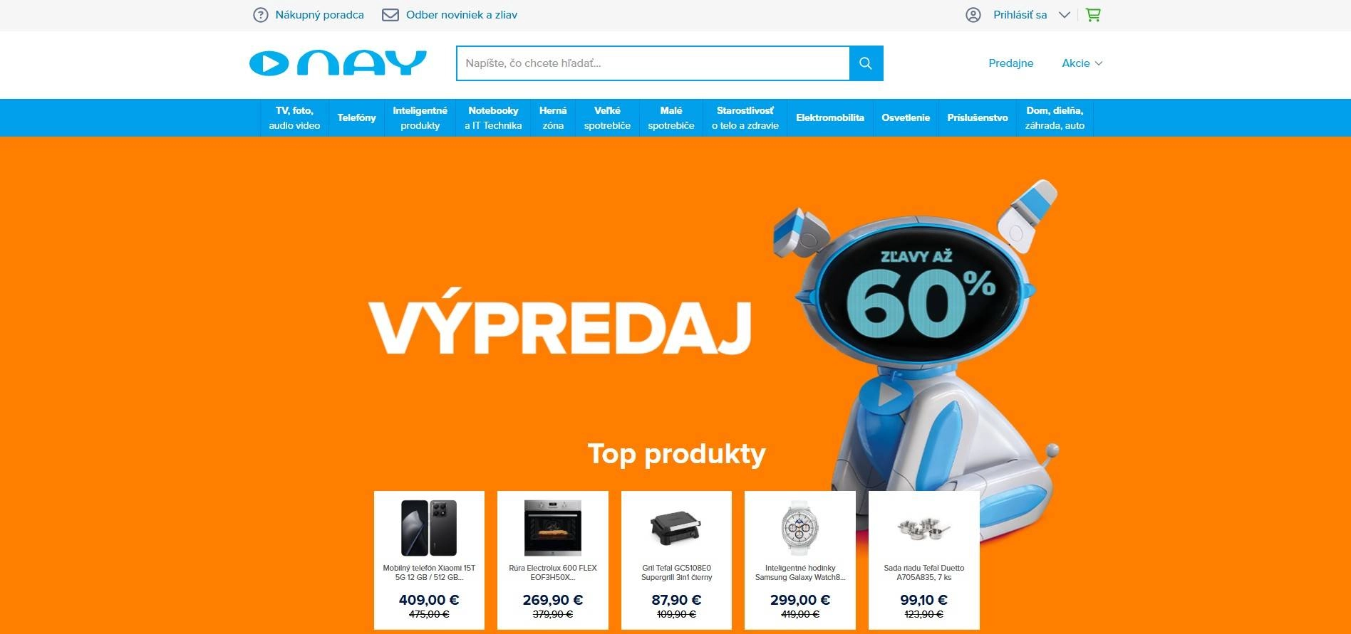 obchod Nay výpredaj zľavy až 60 %