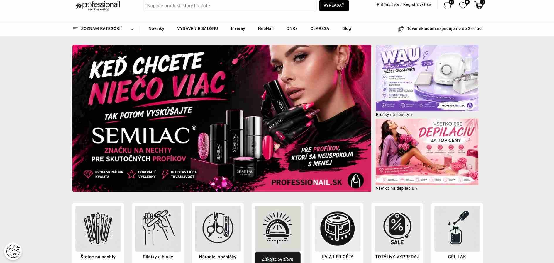 homepage Professionail produkty starostlivosti o nechty