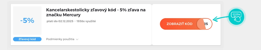 Ukážka zľavového kódu Kancelarskestolicky