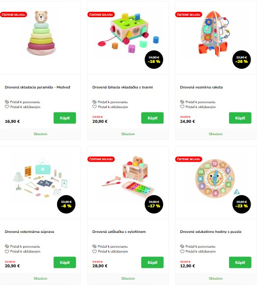 hračky z e-shopu Ministerstvo hračiek