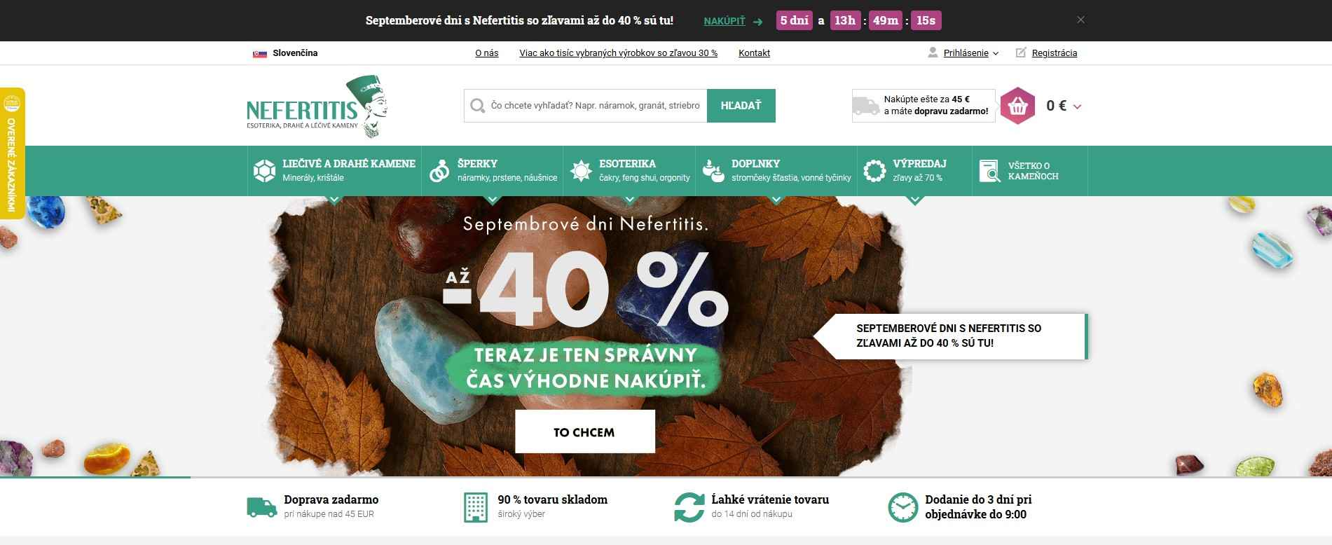 homepage Nefertitis liečivé a drahé kamene, šperky