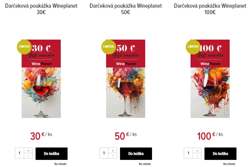 Darčeková poukážka WinePlanet.