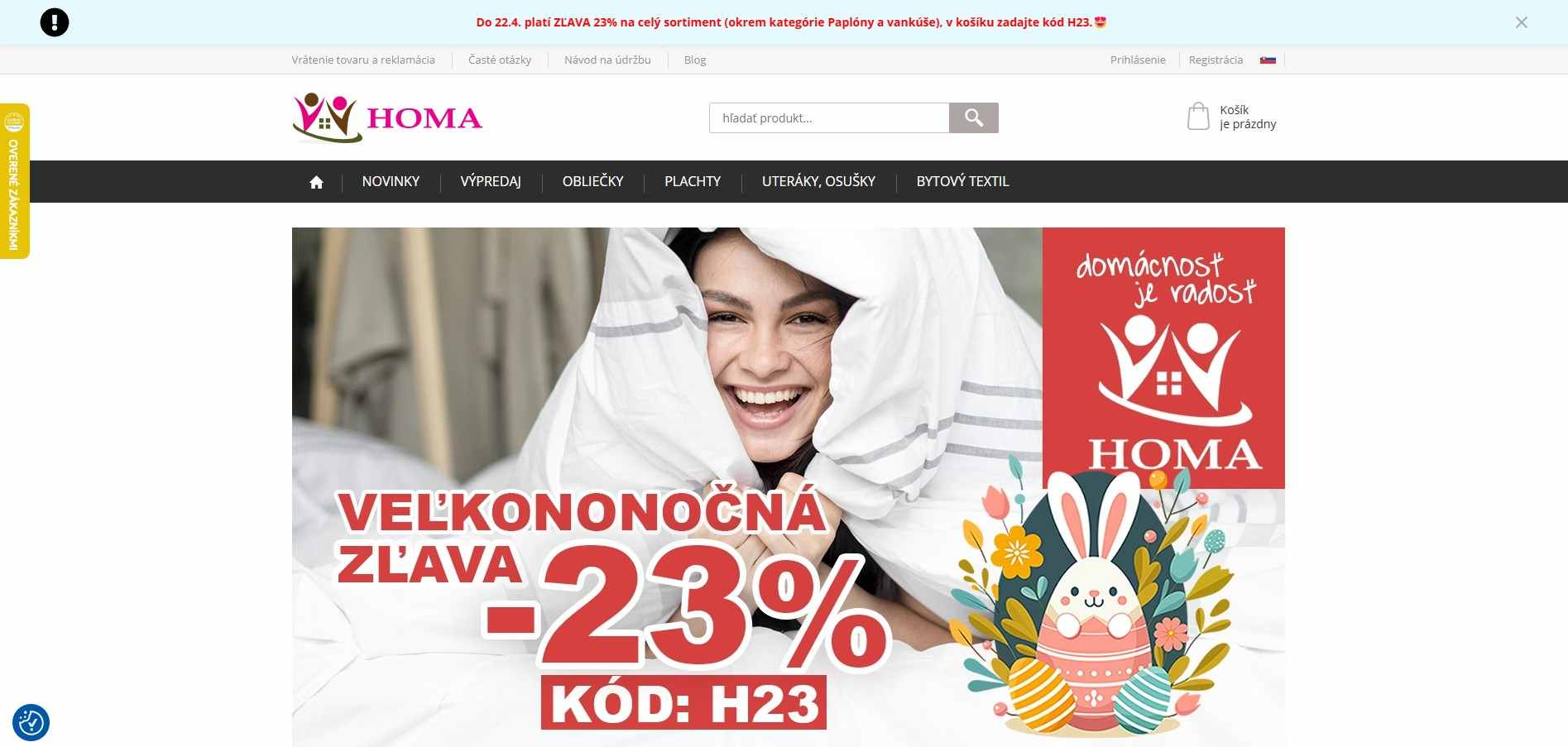e-shop Homa