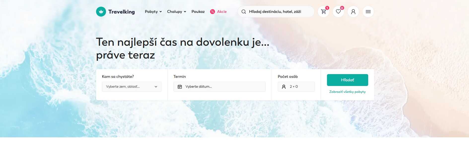 homepage Travelking s ponukou dovolenky
