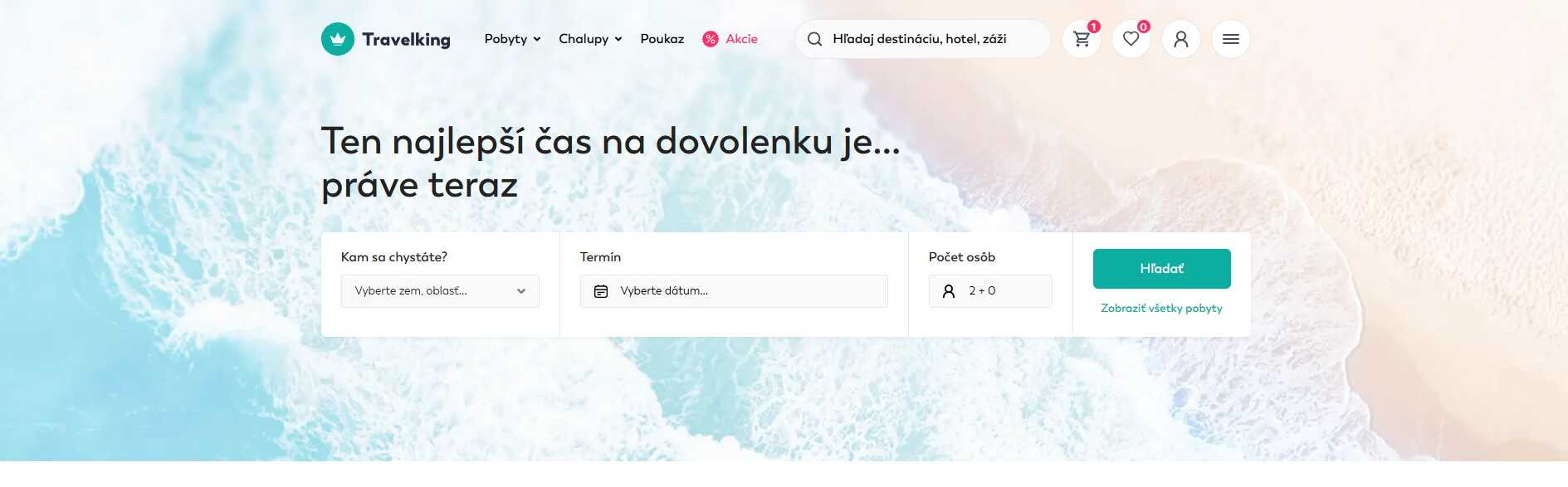 homepage Travelking s ponukou dovolenky