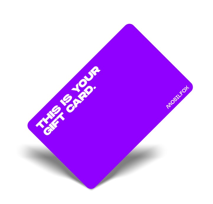 darčeková karta z e-shopu Mobilfox