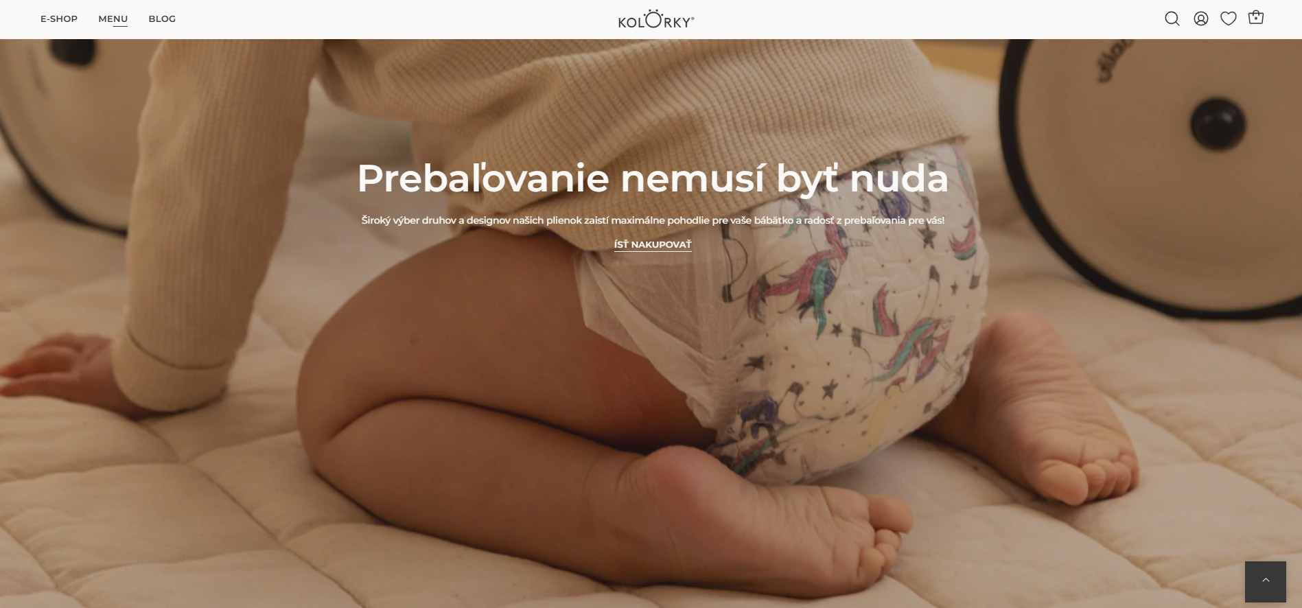 homepage Kolorky s ponukou veselých plienok