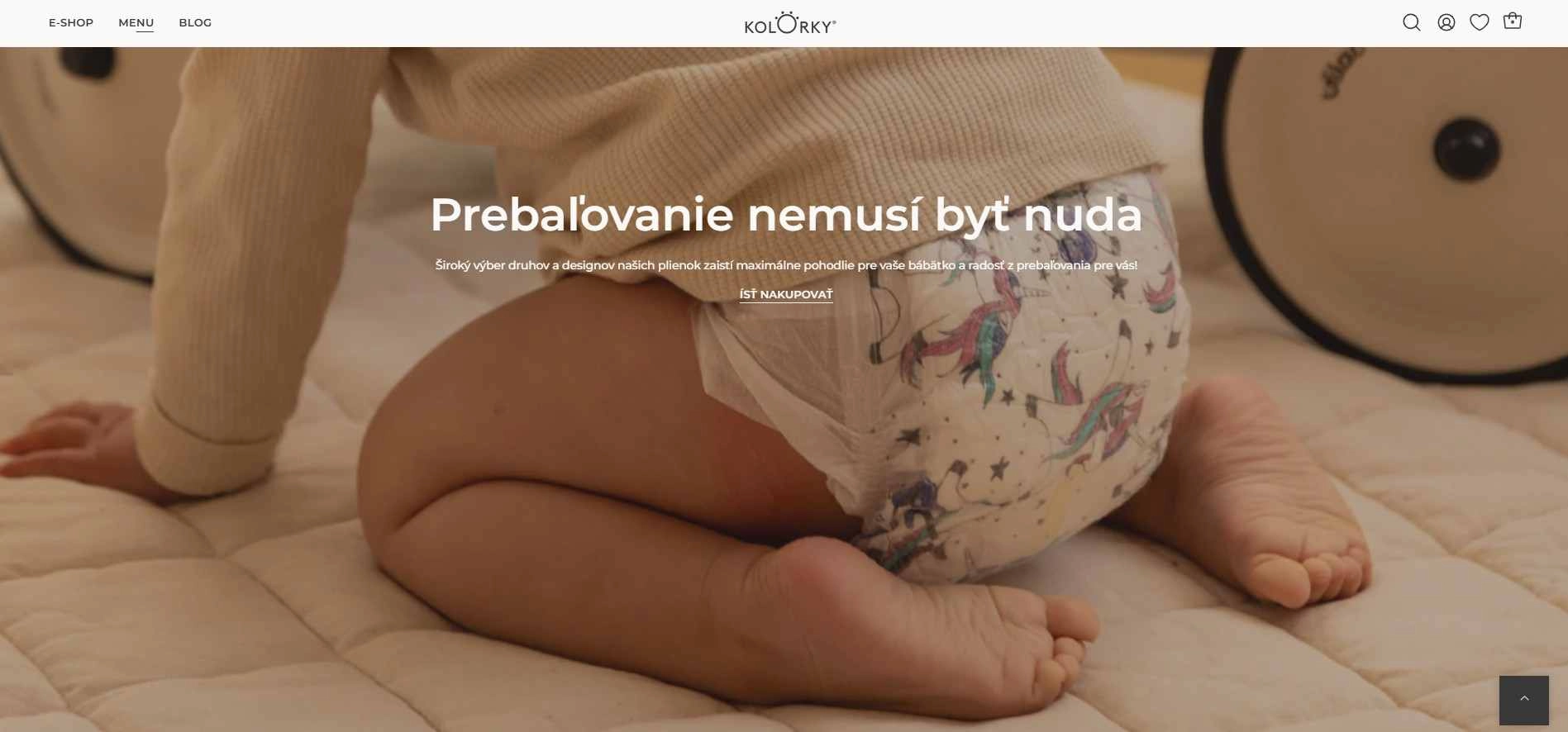 homepage Kolorky s ponukou veselých plienok