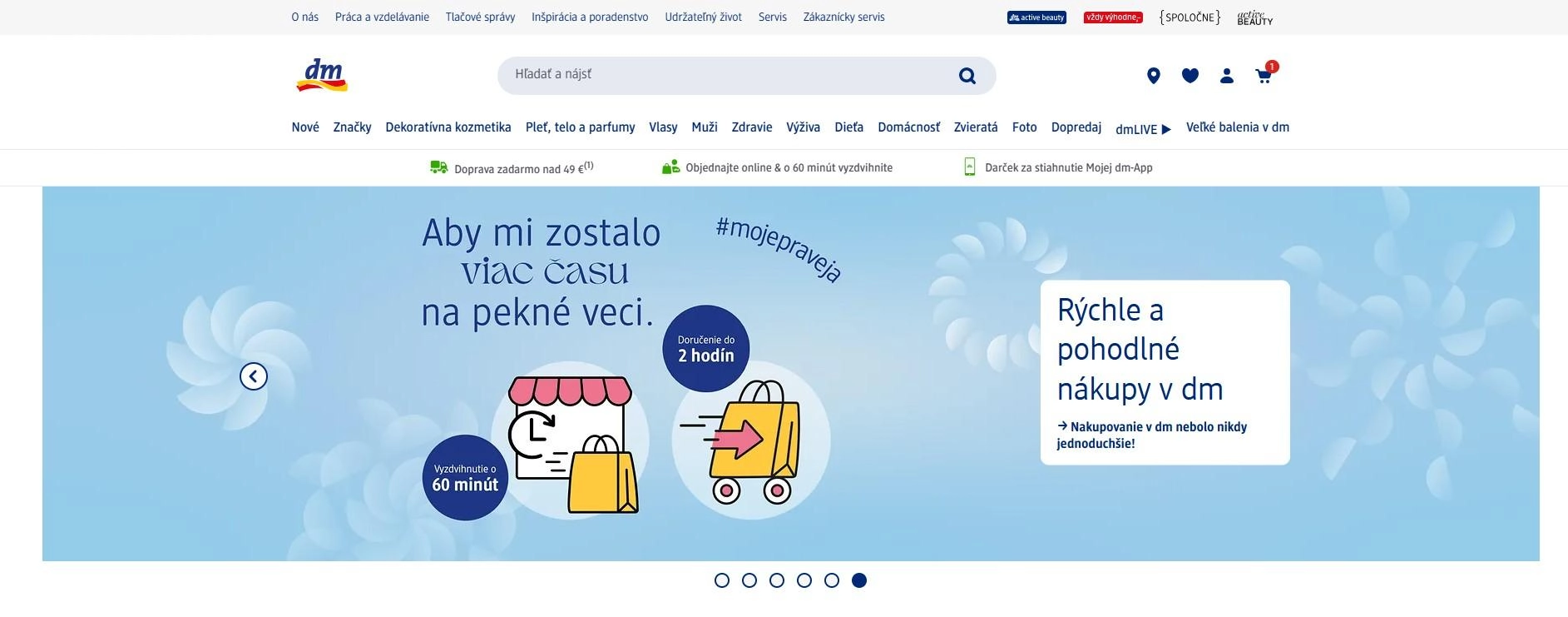 homepage dm dekoratívna kozmetika parfumy zdravie výživa dieťa domácnosť zvieratá