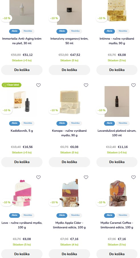 prírodná kozmetika z e-shopu Puravia