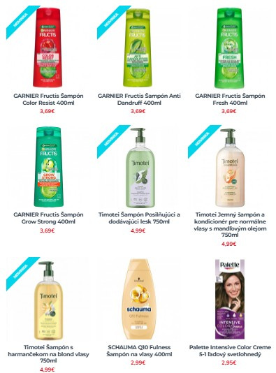 kozmetické produkty na vlasy