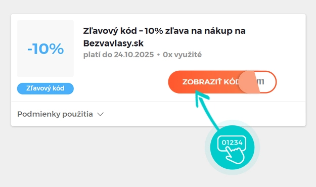 Ukážka zľavového kódu Bezvavlasy