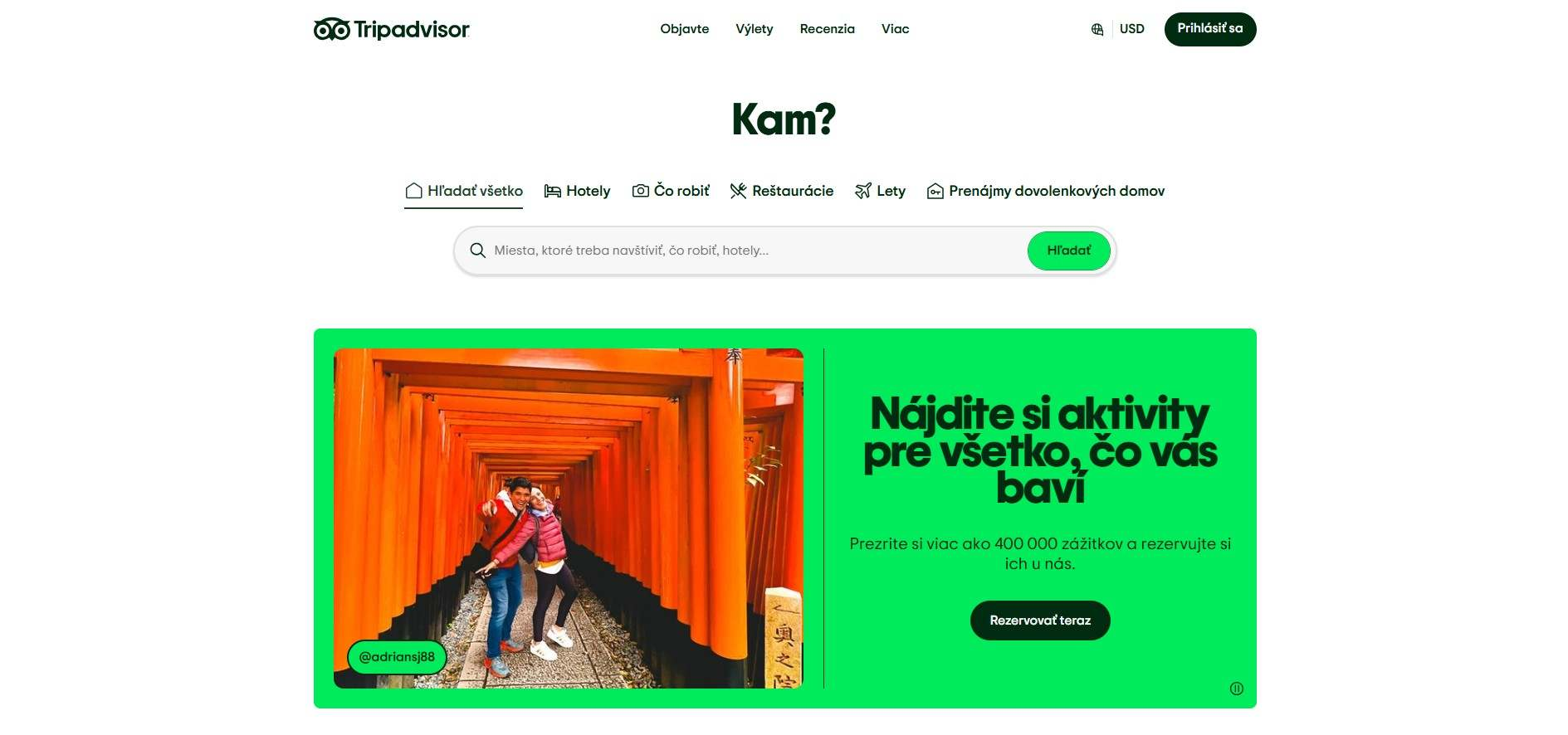 e-shop Tripadvisor