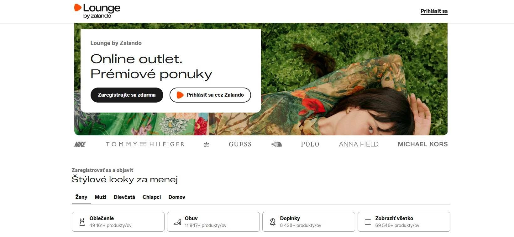 homepage Lounge by Zalando online outlet s prémiovými ponukami