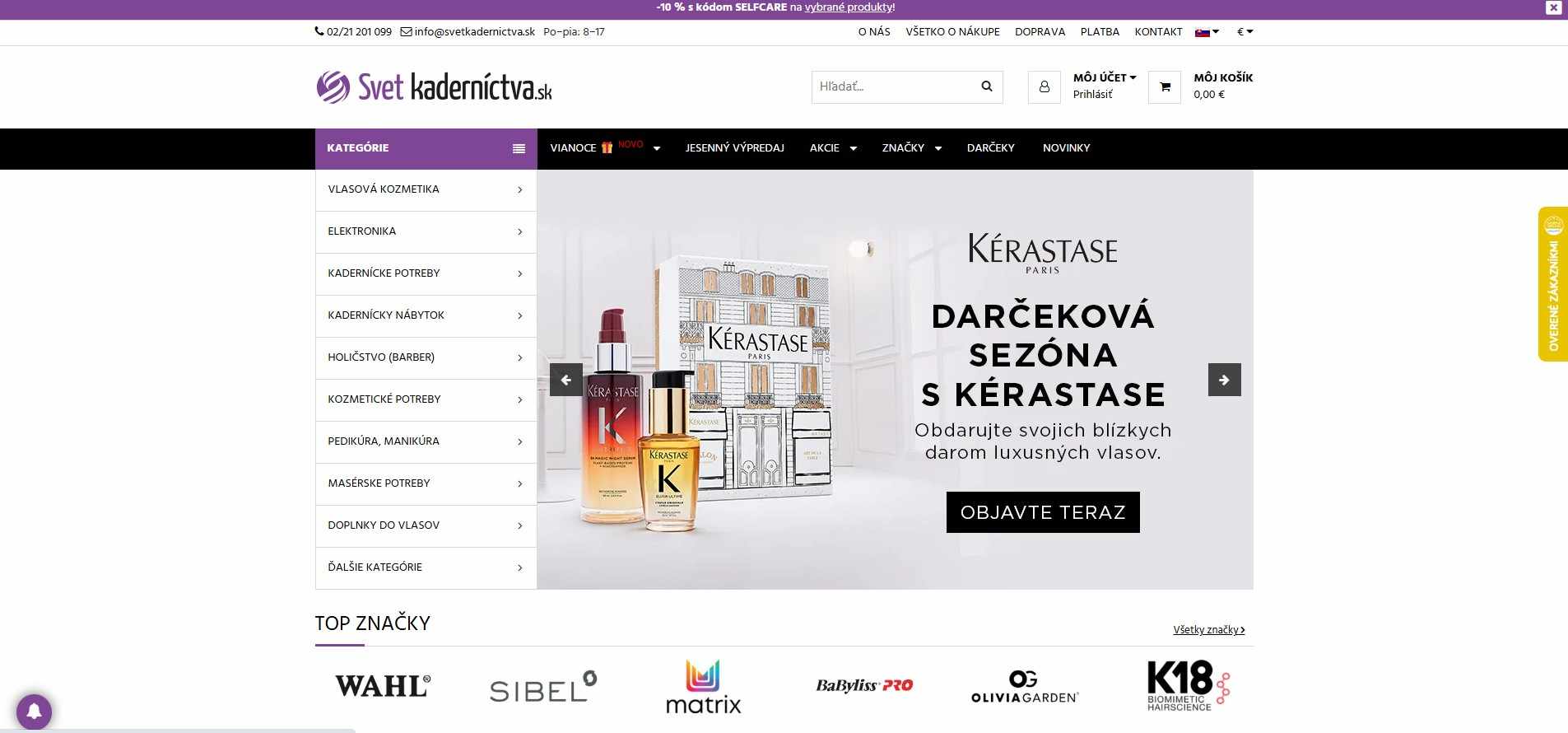 homepage Svet kaderníctvva vlasová kozmetika elektronika kadernícke potreby