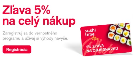 vernostný program e-shopu Sushitime