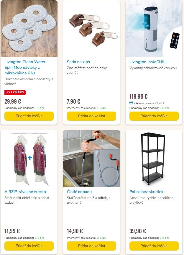 produkty pre domácnosť z e-shopu MediaShop