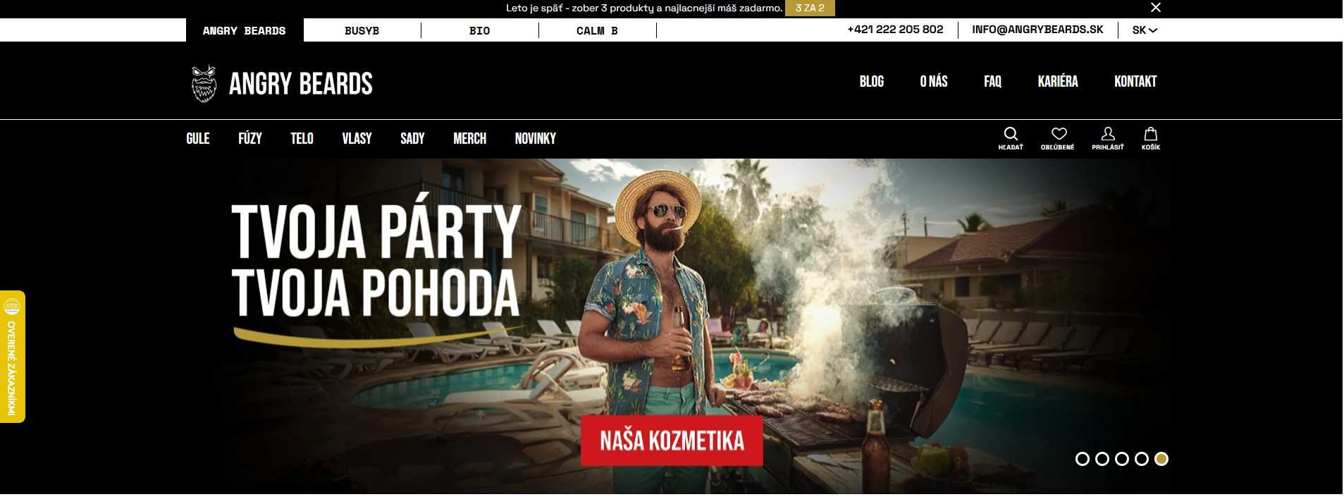 homepage Angry Beards kozmetika