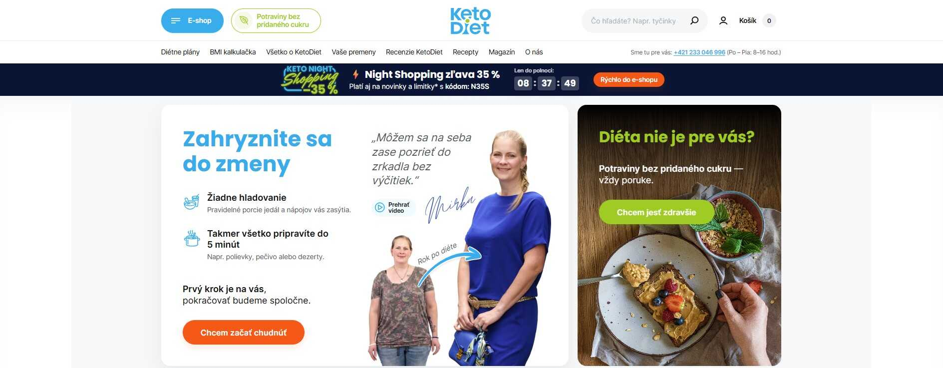 homepage Keto Diet prezentuje keto diétu