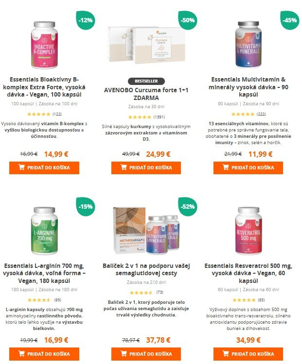 produkty na podporu imunity z e-shopu Sensilab