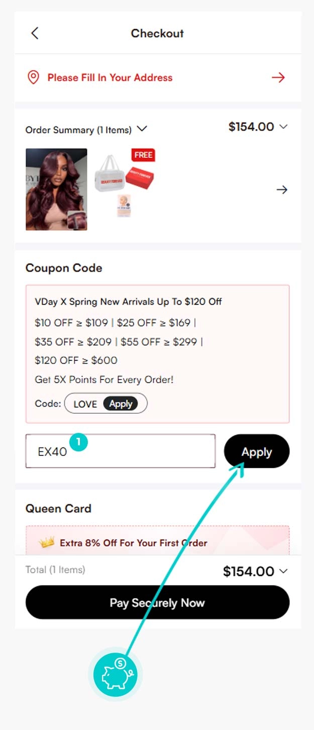 Návod ako uplatniť zľavový kód v košíku e-shopu Beauty Forever