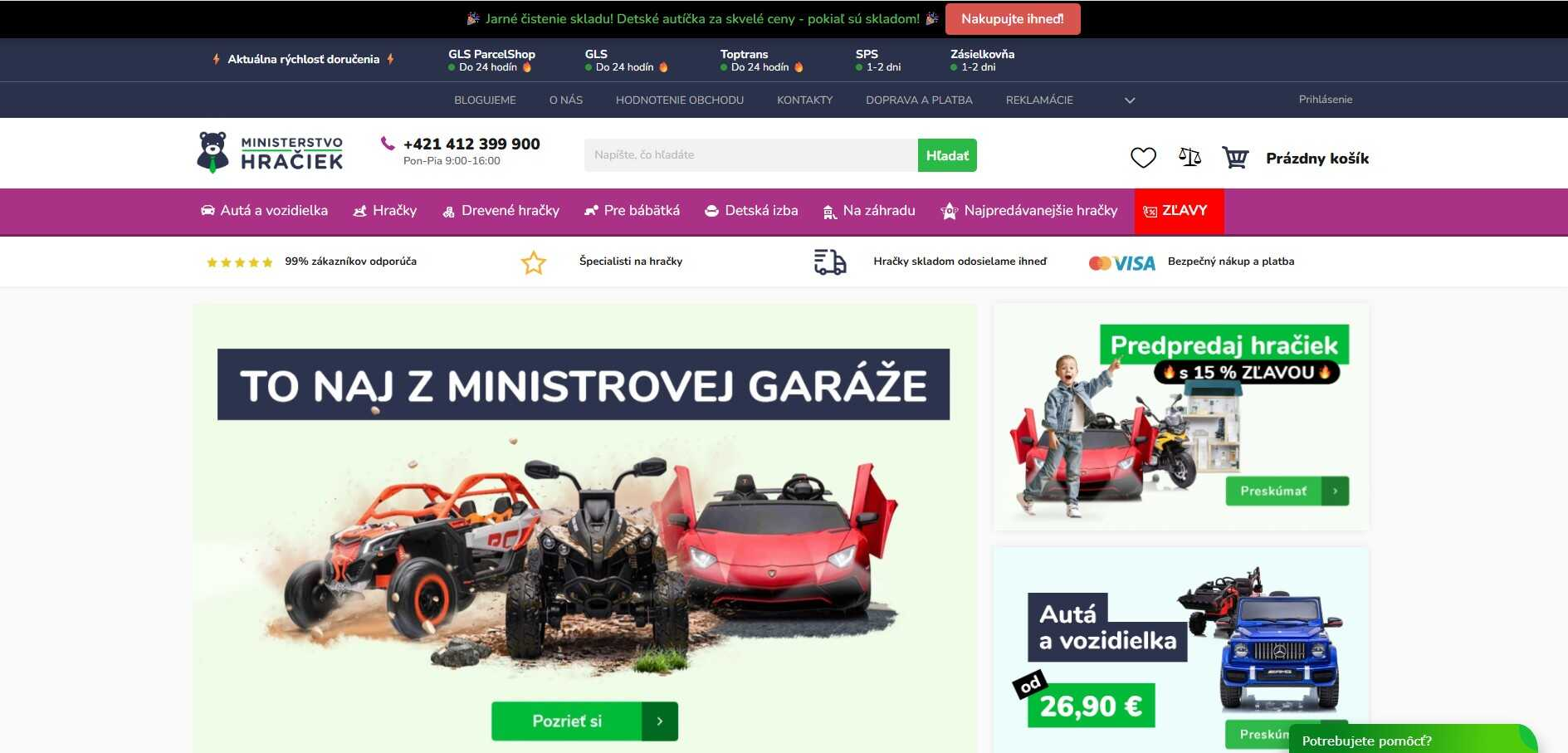 e-shop Ministerstvo hračiek