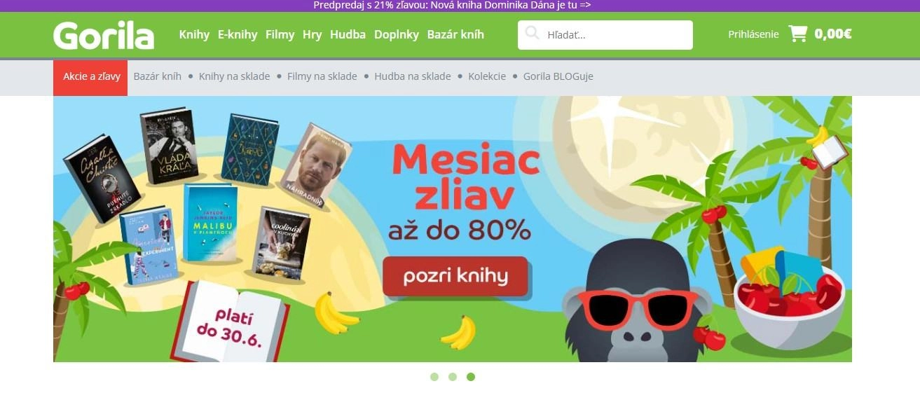 homepage Gorila mesiac zliav