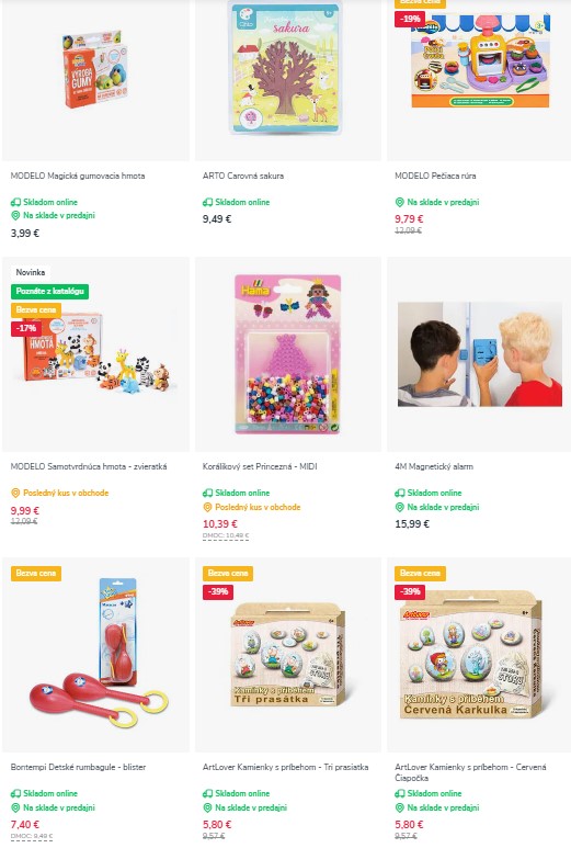 kreatívne hračky z e-shopu Pompo
